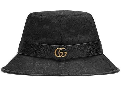 gucci buckt hat|GG canvas bucket hat with Double G .